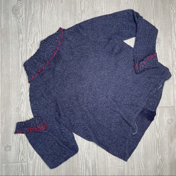 Vintage tiara international snowman Christmas sweater cardigan beaded zip up siz - Picture 5 of 5